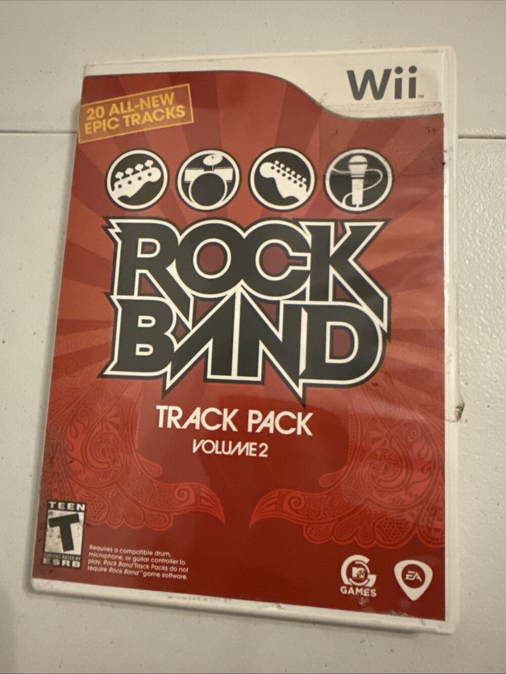 Rock Band Track Pack: Vol. 2 (Nintendo Wii, 2008) CIB